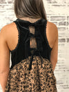 Velvet Lace Babydoll with Back Bows